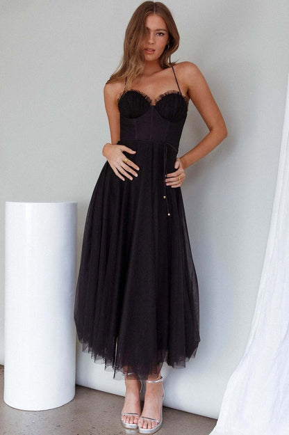 Cindy Tulle Stylish Midi Dress