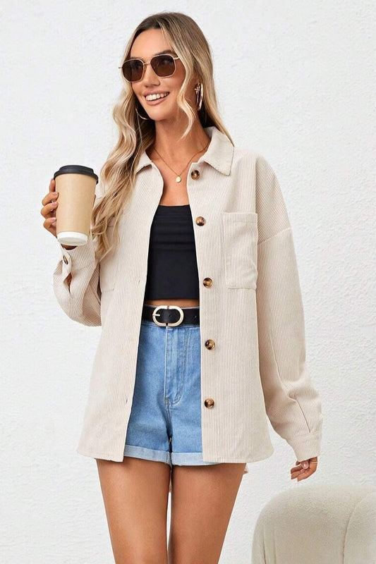 Corduroy Oversized Casual Jacket