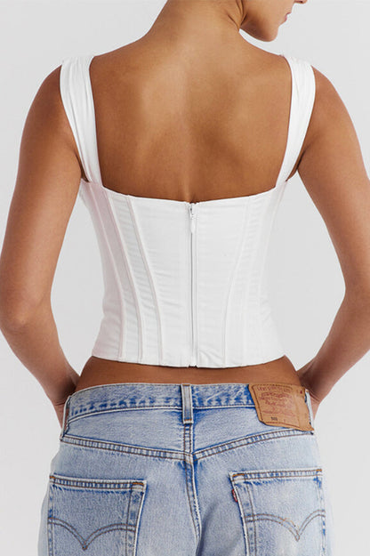 Cloud Cotton Stylish Tie Front Corset