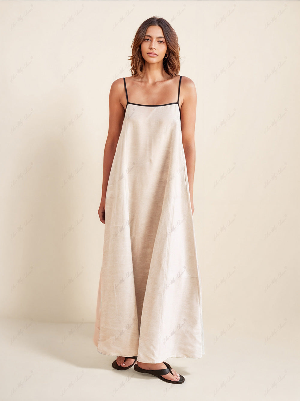 Classic Style Stylish Contrasting Suspender Dress Dresses