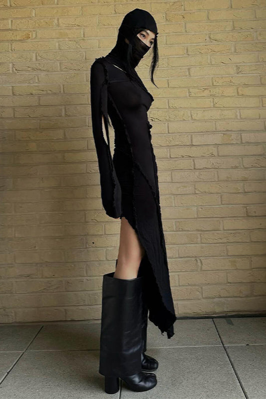 High Neck Wasteland Gothic Dress