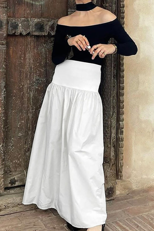 Cotton Full Maxi Skirt