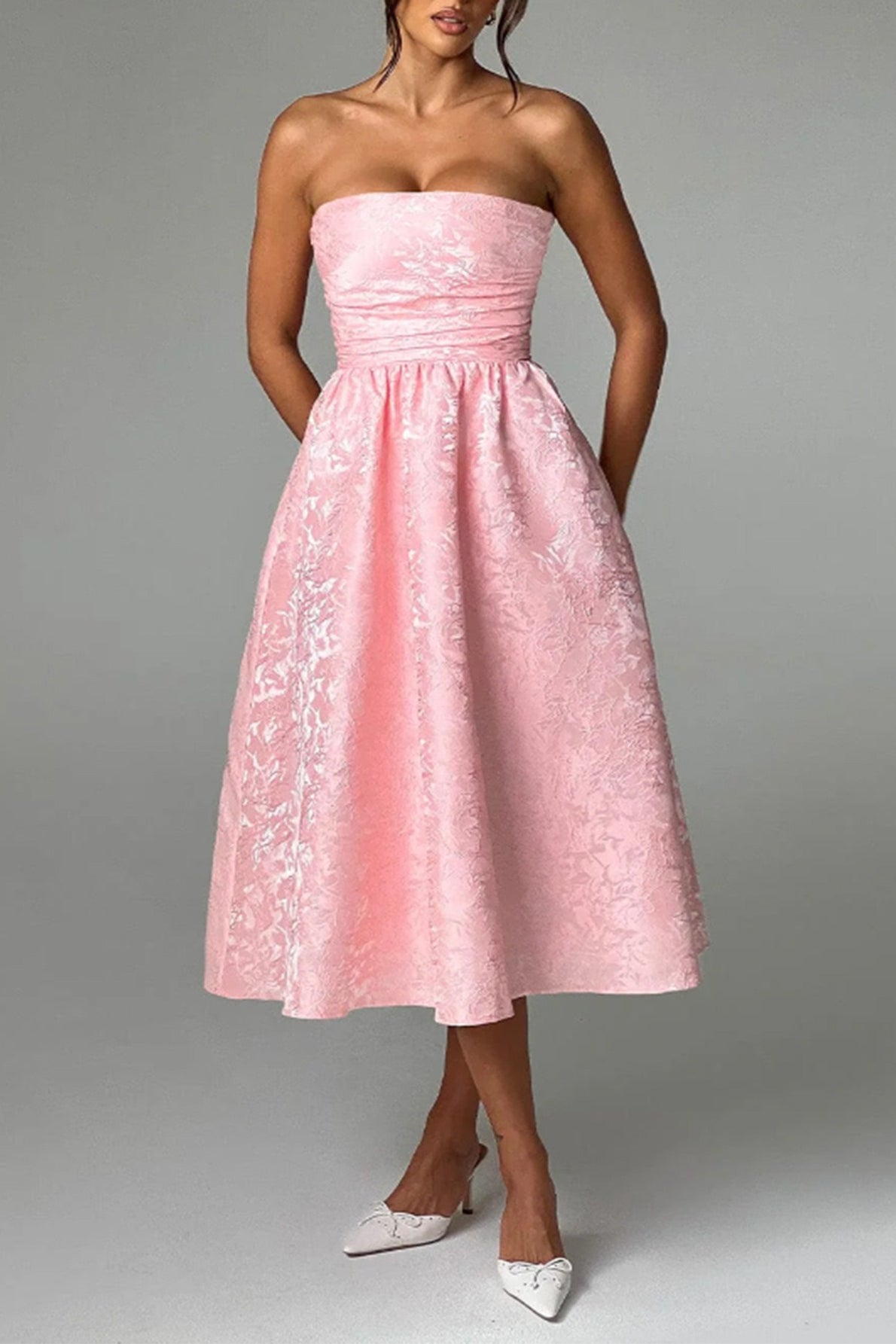 Strapless Elegant Party Dress