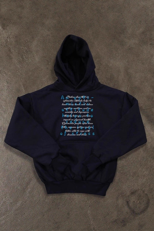 Typography Graphic Heavyweight Pullover Hoodie