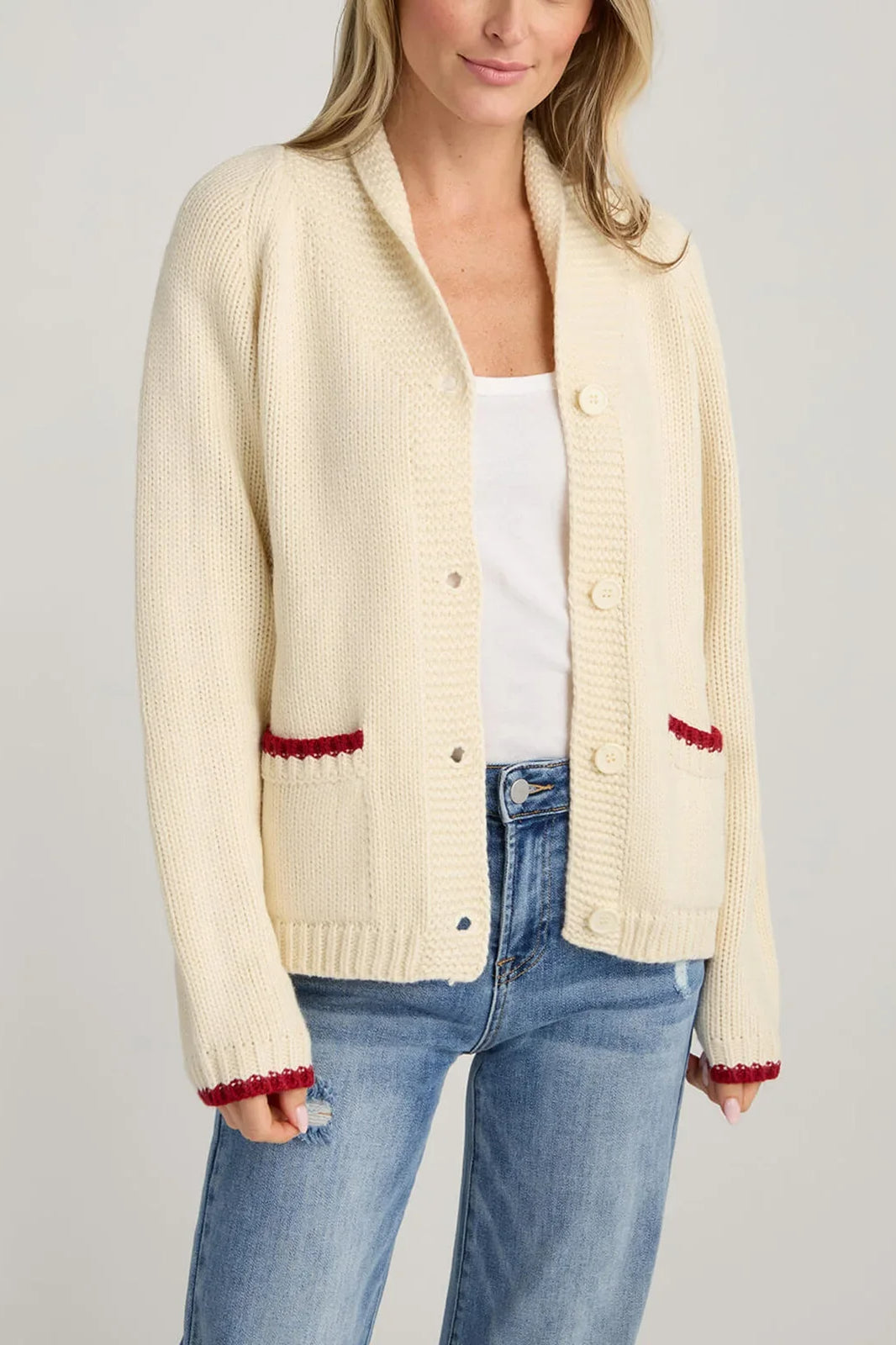 Lobster Print Knit Cardigan