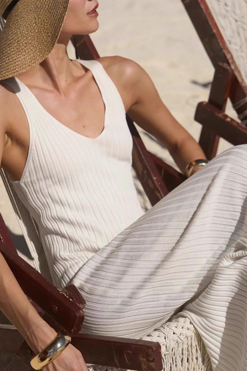 Slim Fit Knit Cami Sweater Dress