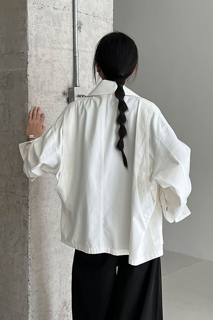 Utility Lapel Fleece Jacket