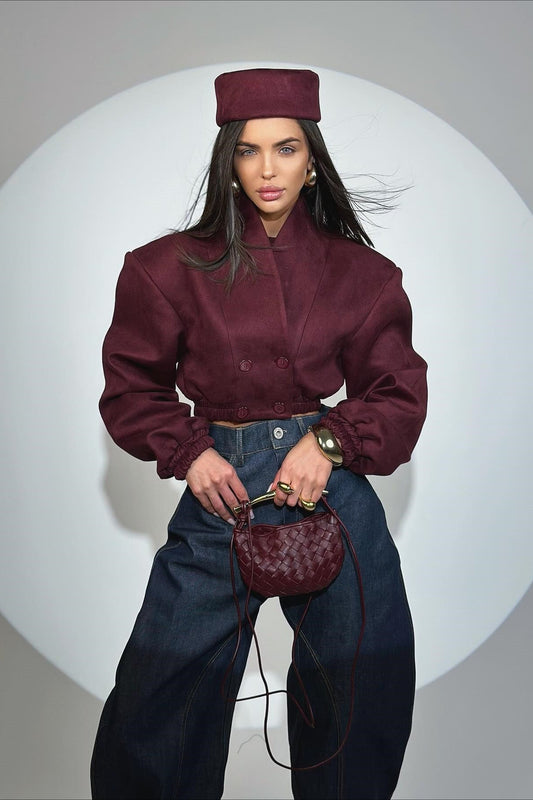 Manteau coupe slim à double boutonnage