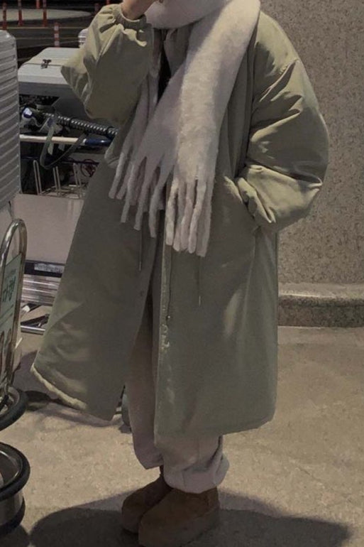 Relaxed Fit Longline Puffer Jacket