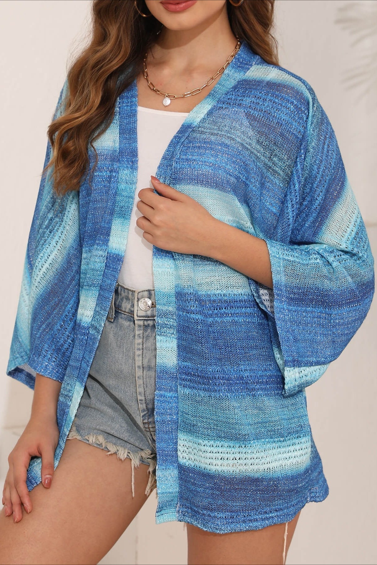 Crochet Tie Dye Relaxed Cardigan