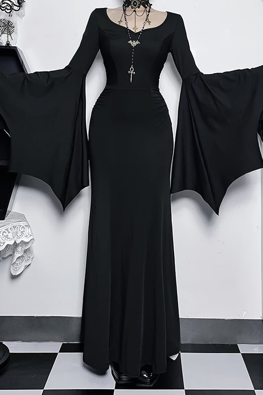 Batwing Slim Gothic Dress