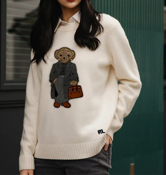 Cashmere Ralph Bear Pullover Sweater