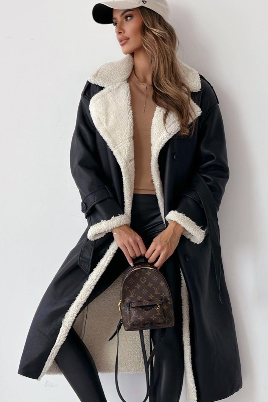 Reversible Fleece Stand Collar Coat coats