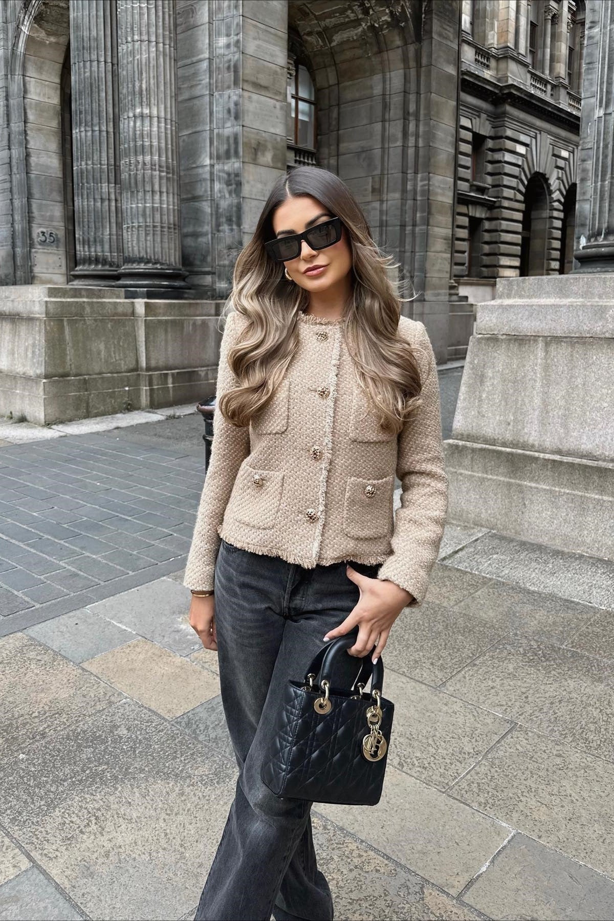 Tweed Single Breasted Short Coat coats