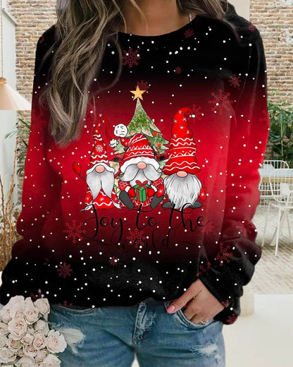 gradient Christmas sweatshirt