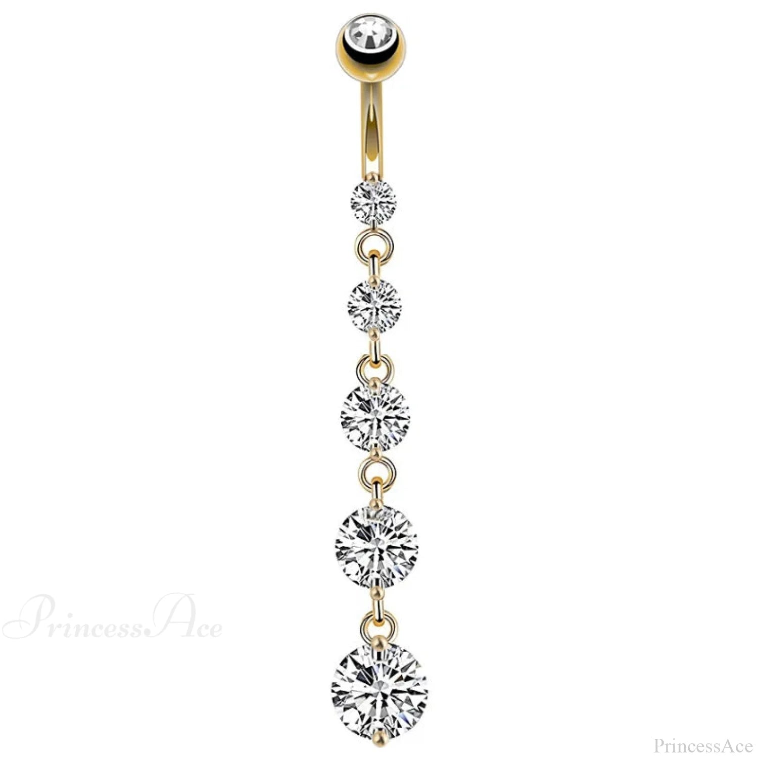 7 Cardiac Gems Dangle Gothic Belly Ring sliver4