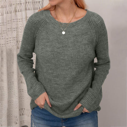 Women Winter Loose Casual Pullover Knit Sweater