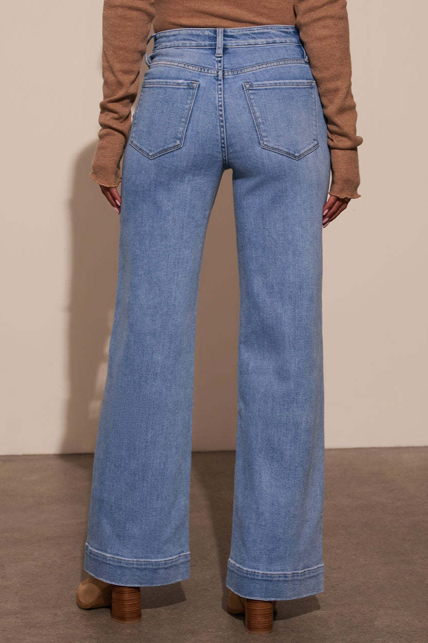 High Waist Wide Leg Vintage Jeans