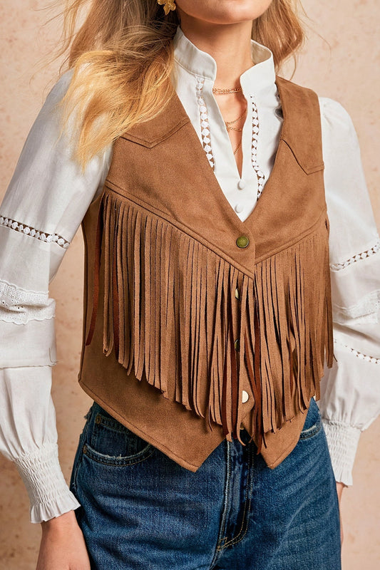 Vintage Suede Tassel Jacket