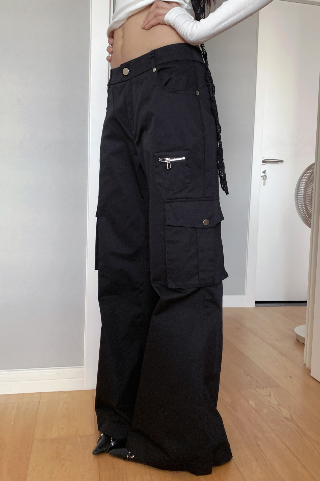 High Waist Loose Multi Pocket Cargo Pants