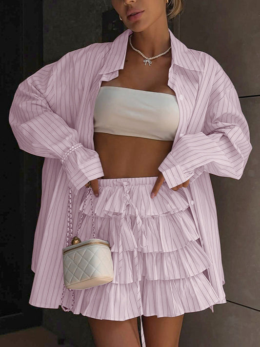 Schicke Streifenbluse und Lagenbluse