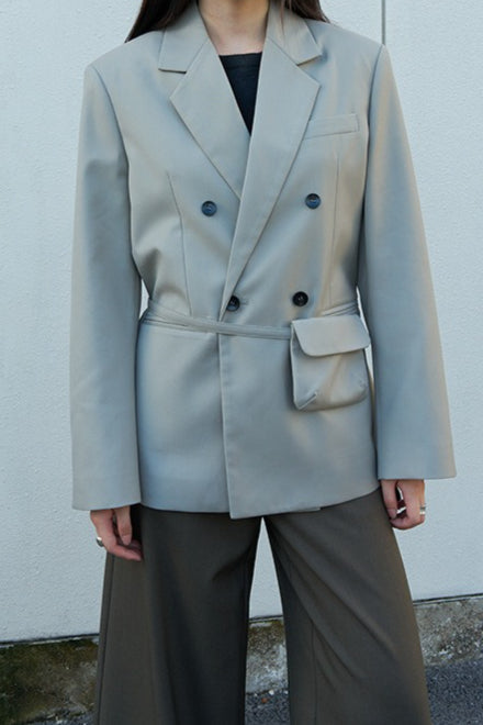 Commuter Style Belted Blazer