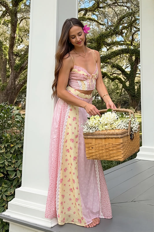Floral Vacation Cami Maxi Skirt Set