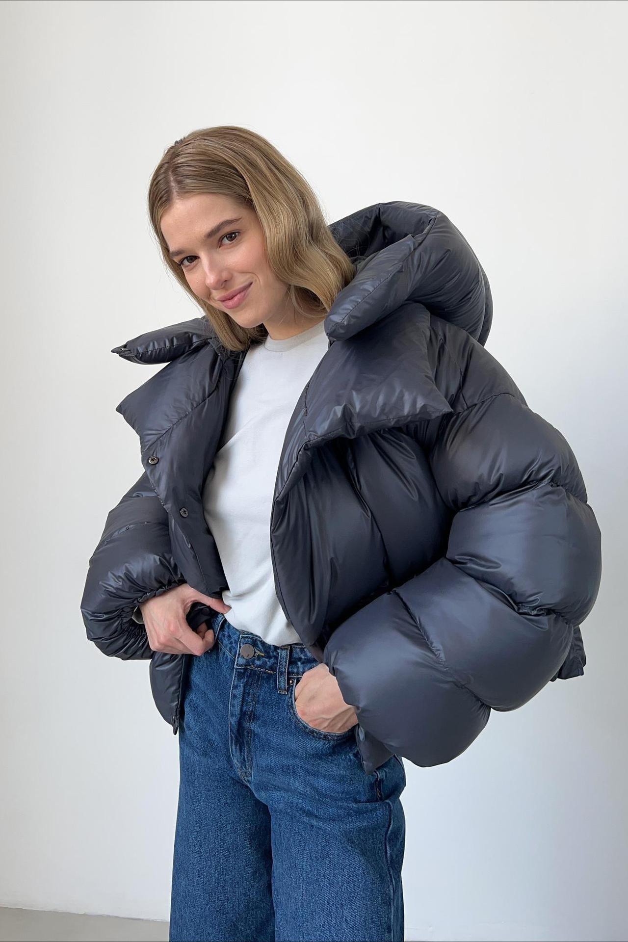 Short Hooded Puffer Jacket