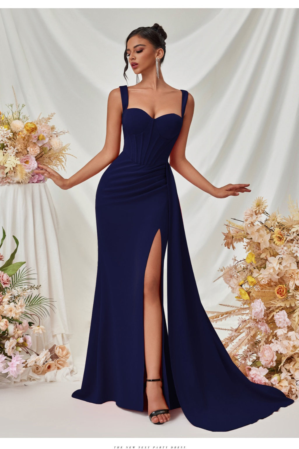 Sexy Bodycon Slit Maxi Party Dress