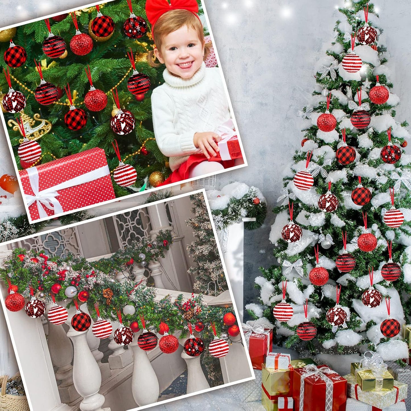 12 Pieces Cute Hanging Decorative Balls Ornaments for Party Holiday Wedding