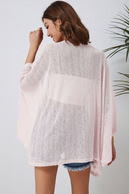 Three-Quarter Front Arm Open Cardigan