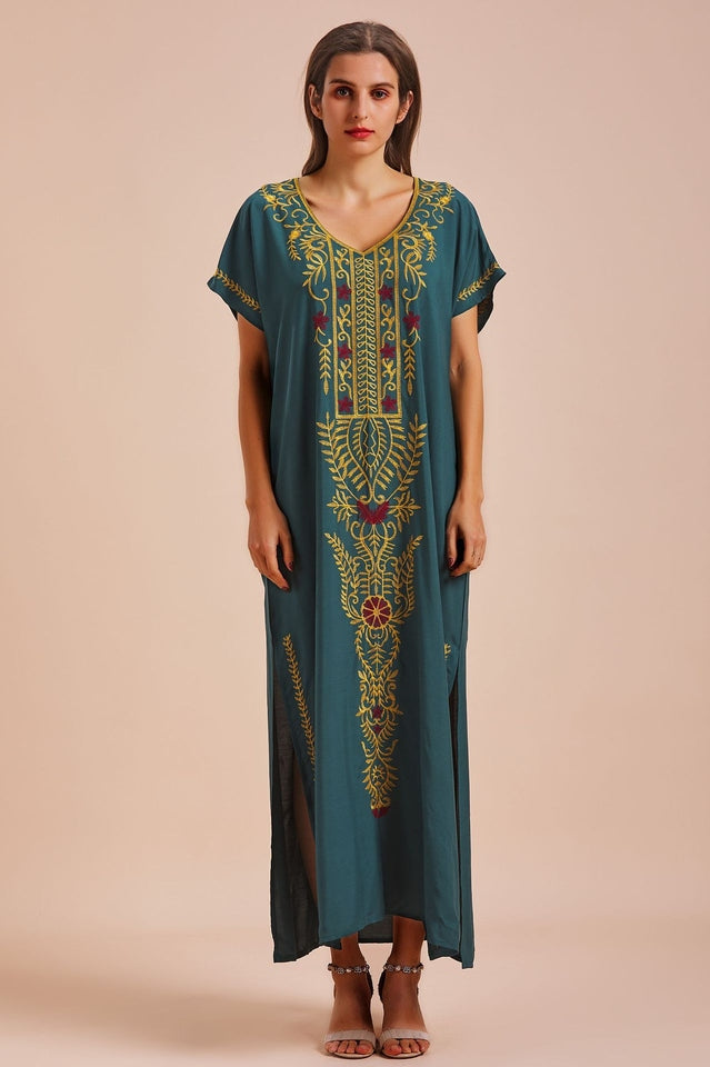 Boho Print Slit Dress | Dress In Beauty