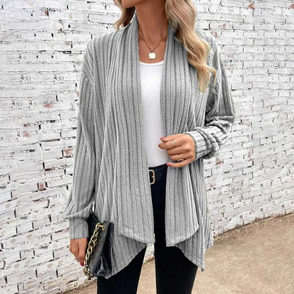 Casual Knitted Cardigan Gray best Best Sellings cardigan cardigans clothes Sale tops Topseller