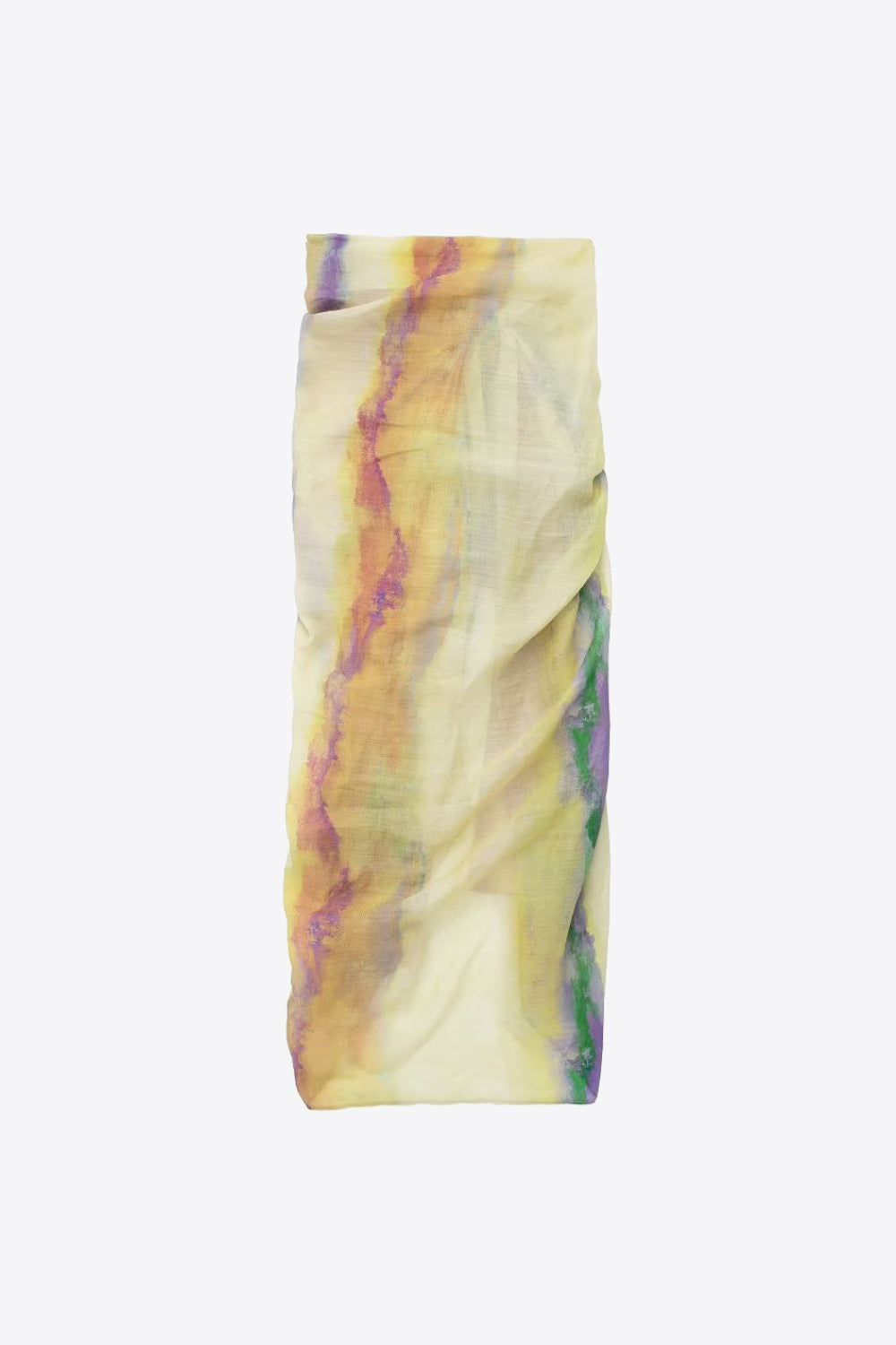 Arm Long Tie-Dye Blouse Skirt and Set