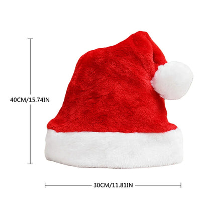 Plush Santa Claus Cosplay Party Hat for New Year Celebrations