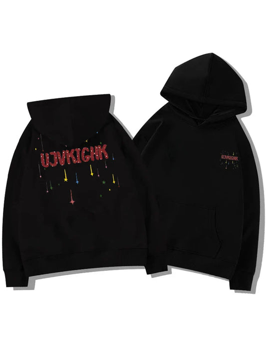 Funny Graffiti Graphic Y2K Hoodie