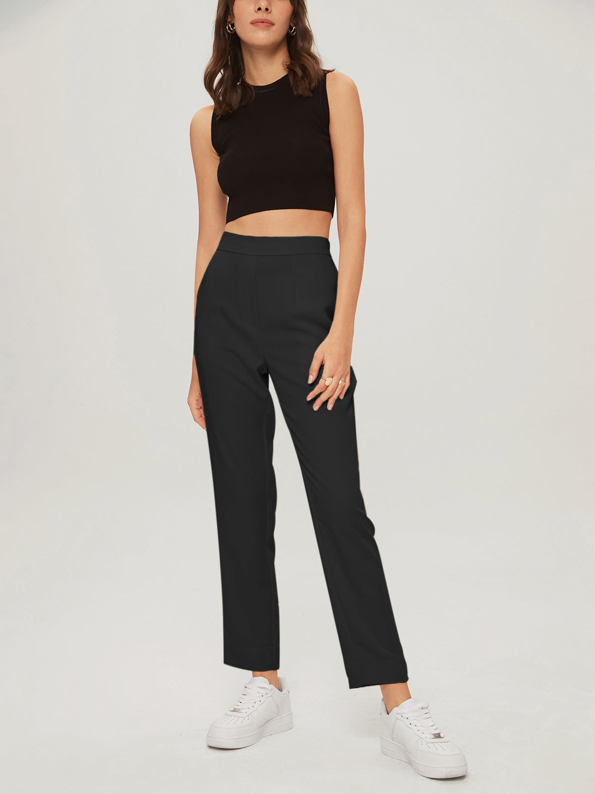 Everyday Cropped Graceful Slim Trousers