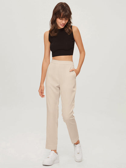 Everyday Cropped Graceful Slim Trousers