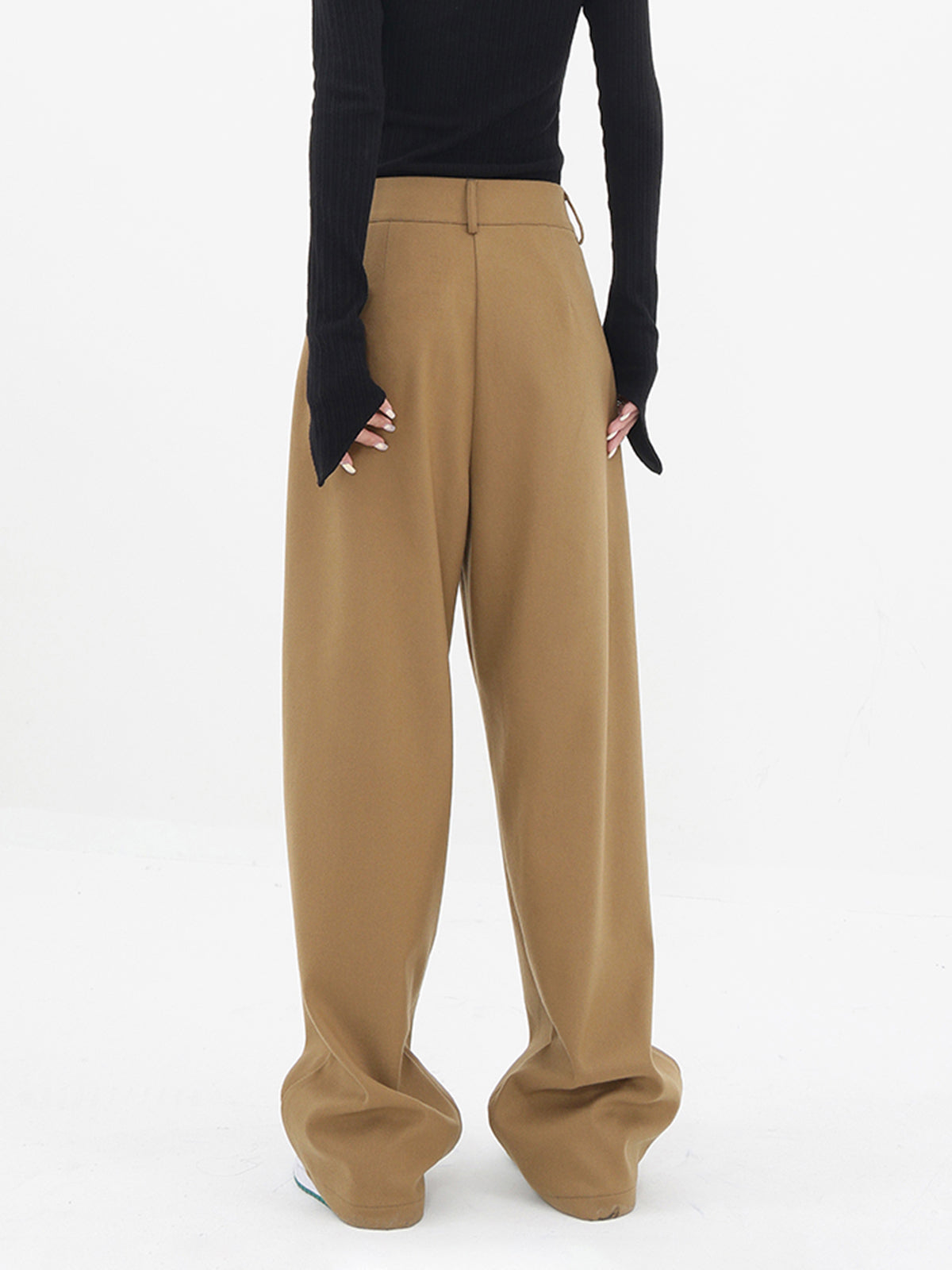 Basic Baggy Wide Trendy Leg Dress Pants