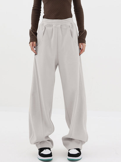 Baggy Solid Graceful Wide Leg Pants