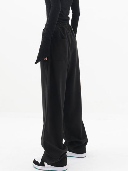 Baggy Solid Graceful Wide Leg Pants