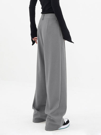 Basic Baggy Wide Trendy Leg Dress Pants