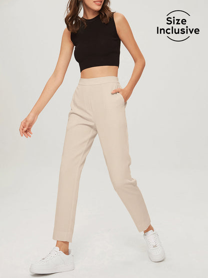 Everyday Cropped Graceful Slim Trousers