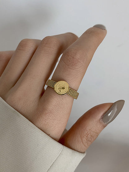 Coin Charming Decor Ring