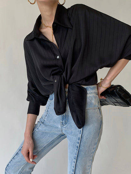 Charlotte Oversized Button Trendy Up Collared Shirt