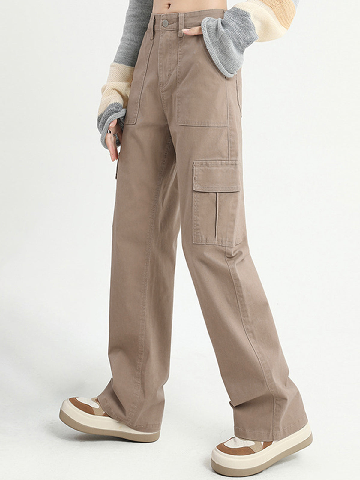 Cargo Baggy Graceful Wide Leg Pants