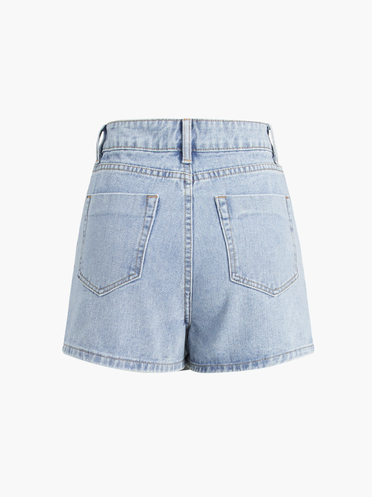 Asymmetric Layered Graceful Denim Shorts