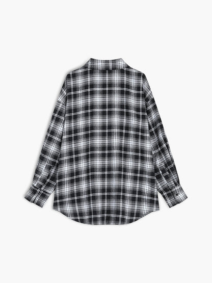 Checkered Charming Oversized Shirt