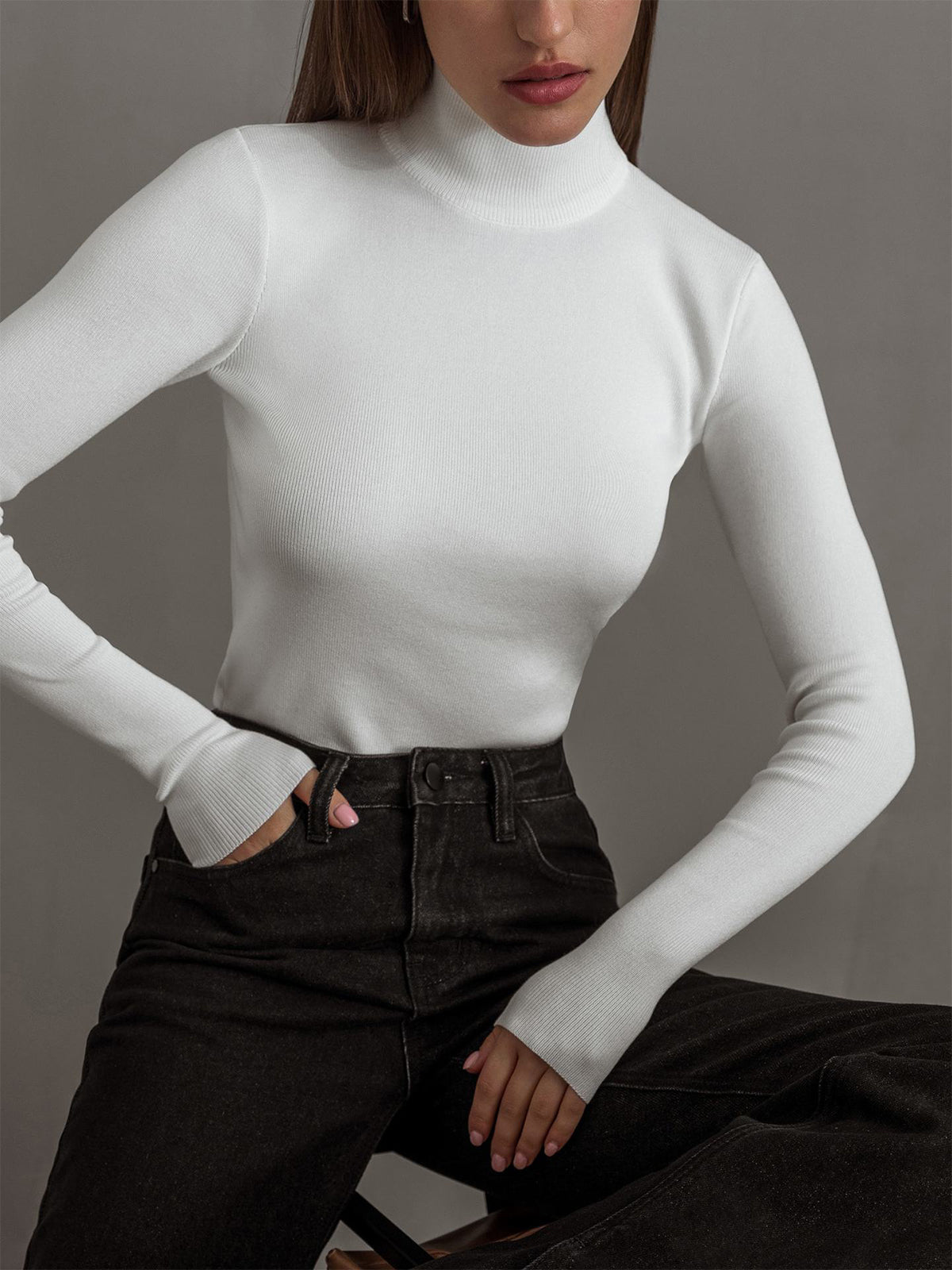 Everyday Long Graceful Sleeve Knit Top