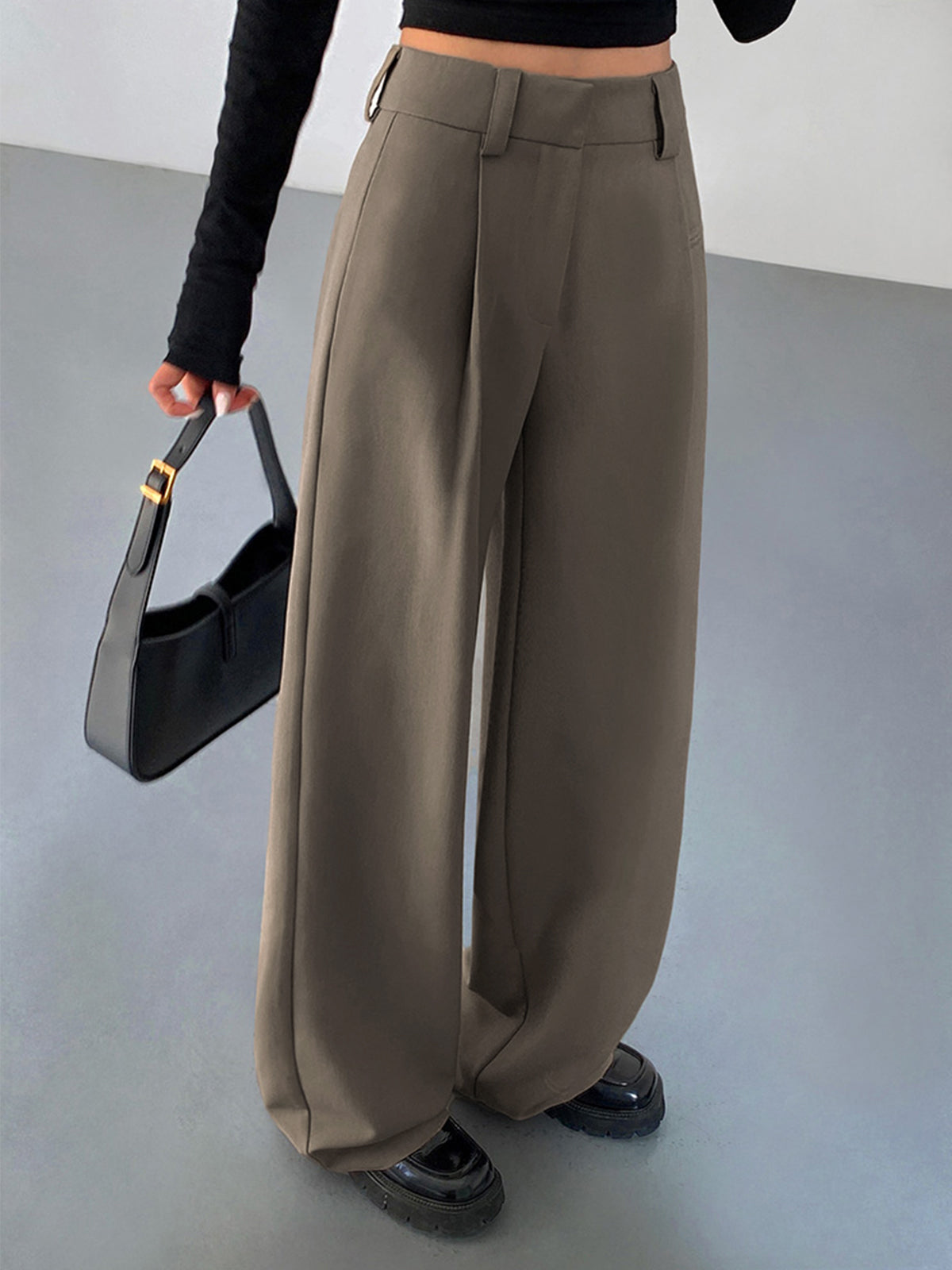 Business Casual Graceful Pleat Dress Pants